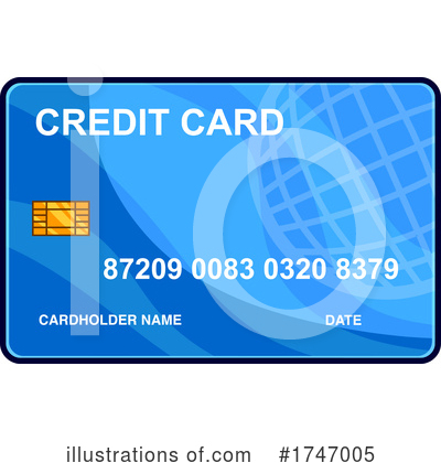 Royalty-Free (RF) Credit Card Clipart Illustration by Hit Toon - Stock Sample #1747005