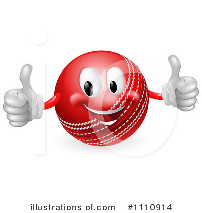 Royalty-Free (RF) Cricket Ball Clipart Illustration by AtStockIllustration - Stock Sample #1110914