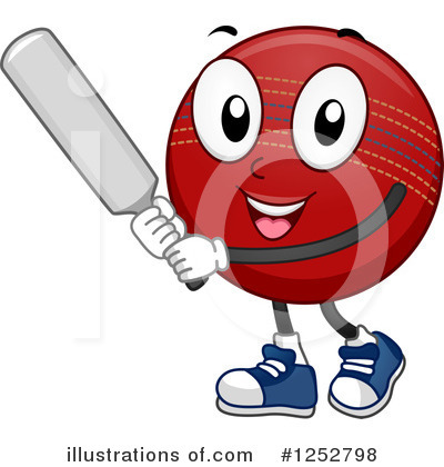 Royalty-Free (RF) Cricket Ball Clipart Illustration by BNP Design Studio - Stock Sample #1252798