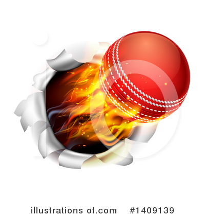 Royalty-Free (RF) Cricket Ball Clipart Illustration by AtStockIllustration - Stock Sample #1409139