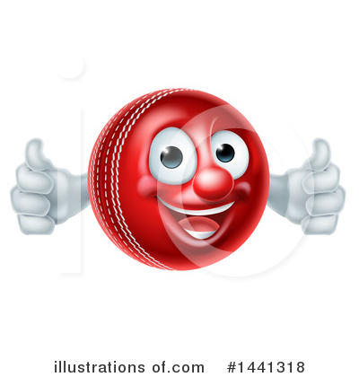 Royalty-Free (RF) Cricket Ball Clipart Illustration by AtStockIllustration - Stock Sample #1441318