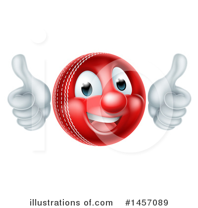Royalty-Free (RF) Cricket Ball Clipart Illustration by AtStockIllustration - Stock Sample #1457089