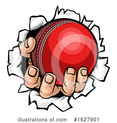 Royalty-Free (RF) Cricket Ball Clipart Illustration by AtStockIllustration - Stock Sample #1627901
