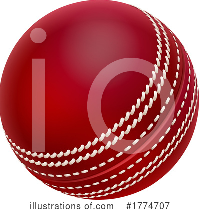 Royalty-Free (RF) Cricket Ball Clipart Illustration by AtStockIllustration - Stock Sample #1774707