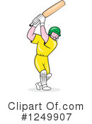 Cricket Batsman Clipart #1249907 by patrimonio