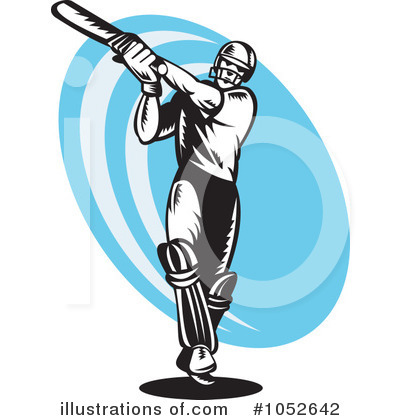Cricket Batsman Clipart #1052642 by patrimonio