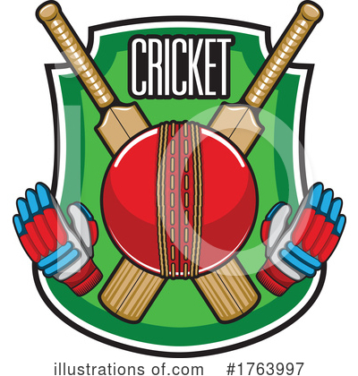 Cricket Ball Clipart #1763997 by Vector Tradition SM