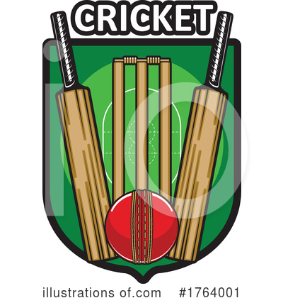 Cricket Ball Clipart #1764001 by Vector Tradition SM