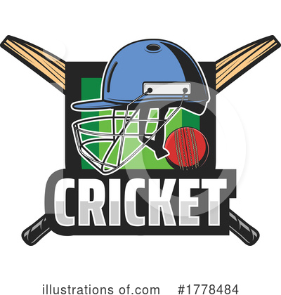 Cricket Bat Clipart #1778484 by Vector Tradition SM
