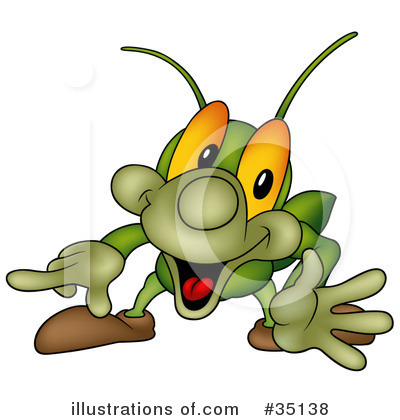 Royalty-Free (RF) Cricket Clipart Illustration by dero - Stock Sample #35138