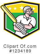 Cricket Player Clipart #1234189 by patrimonio