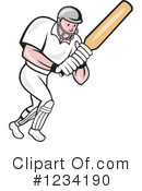 Cricket Player Clipart #1234190 by patrimonio