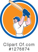 Cricket Player Clipart #1276874 by patrimonio