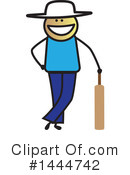 Cricket Player Clipart #1444742 by ColorMagic
