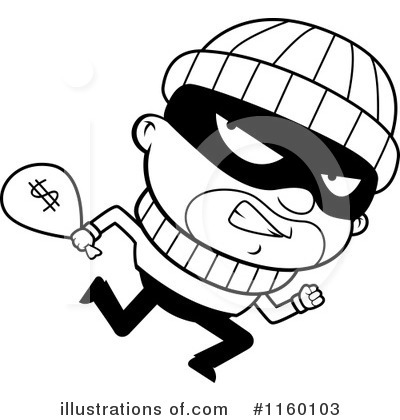 Royalty-Free (RF) Criminal Clipart Illustration by Cory Thoman - Stock Sample #1160103