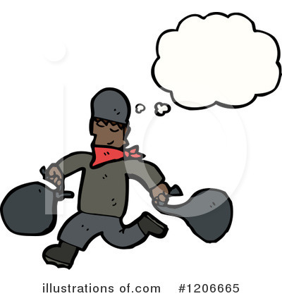 Bank Robber Clipart #1206665 by lineartestpilot