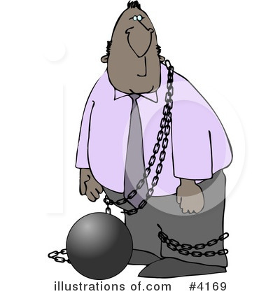 Ball And Chain Clipart #4169 by djart