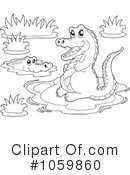 Crocodile Clipart #1059860 by visekart