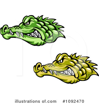 Royalty-Free (RF) Crocodile Clipart Illustration by Vector Tradition SM - Stock Sample #1092470