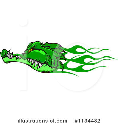 Royalty-Free (RF) Crocodile Clipart Illustration by Vector Tradition SM - Stock Sample #1134482