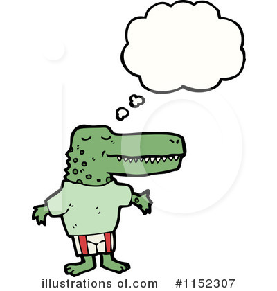 Royalty-Free (RF) Crocodile Clipart Illustration by lineartestpilot - Stock Sample #1152307