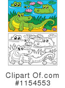 Crocodile Clipart #1154553 by visekart
