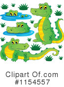 Crocodile Clipart #1154557 by visekart
