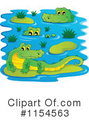 Crocodile Clipart #1154563 by visekart