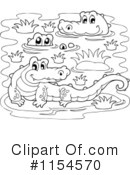Crocodile Clipart #1154570 by visekart