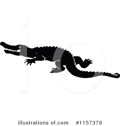 Royalty-Free (RF) Crocodile Clipart Illustration by Prawny Vintage - Stock Sample #1157370