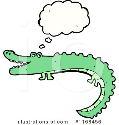 Royalty-Free (RF) Crocodile Clipart Illustration by lineartestpilot - Stock Sample #1168456