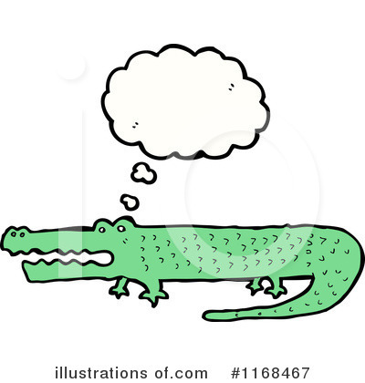 Royalty-Free (RF) Crocodile Clipart Illustration by lineartestpilot - Stock Sample #1168467