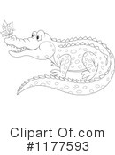 Crocodile Clipart #1177593 by Alex Bannykh