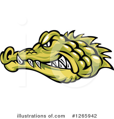 Royalty-Free (RF) Crocodile Clipart Illustration by Vector Tradition SM - Stock Sample #1265942