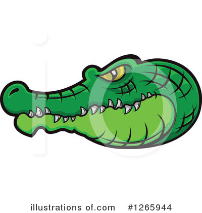 Royalty-Free (RF) Crocodile Clipart Illustration by Vector Tradition SM - Stock Sample #1265944