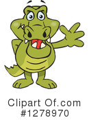 Crocodile Clipart #1278970 by Dennis Holmes Designs
