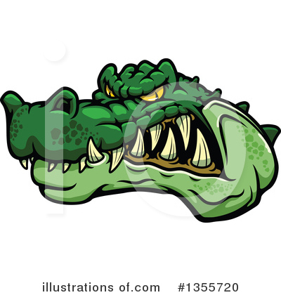 Royalty-Free (RF) Crocodile Clipart Illustration by Vector Tradition SM - Stock Sample #1355720