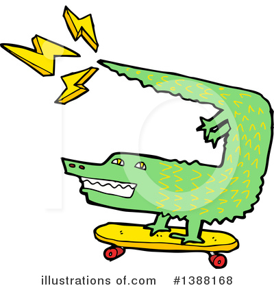Royalty-Free (RF) Crocodile Clipart Illustration by lineartestpilot - Stock Sample #1388168