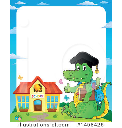 Royalty-Free (RF) Crocodile Clipart Illustration by visekart - Stock Sample #1458426