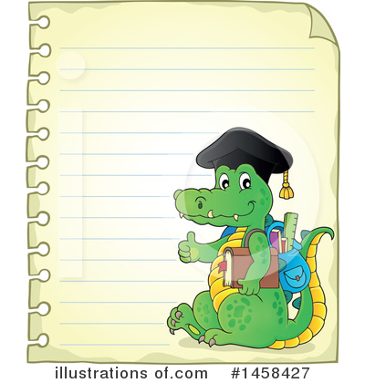 Royalty-Free (RF) Crocodile Clipart Illustration by visekart - Stock Sample #1458427