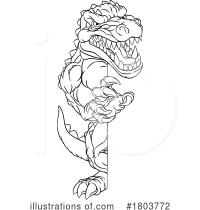 Royalty-Free (RF) Crocodile Clipart Illustration by AtStockIllustration - Stock Sample #1803772