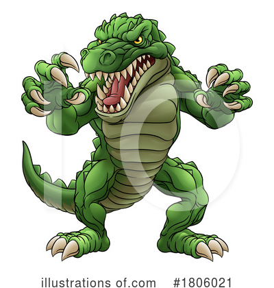 Royalty-Free (RF) Crocodile Clipart Illustration by AtStockIllustration - Stock Sample #1806021