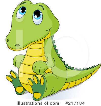 Royalty-Free (RF) Crocodile Clipart Illustration by Pushkin - Stock Sample #217184