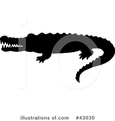 Royalty-Free (RF) Crocodile Clipart Illustration by Dennis Holmes Designs - Stock Sample #43030