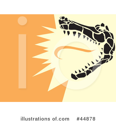 Royalty-Free (RF) Crocodile Clipart Illustration by xunantunich - Stock Sample #44878