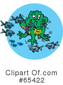 Crocodile Clipart #65422 by Dennis Holmes Designs