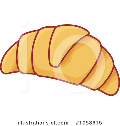 Royalty-Free (RF) Croissant Clipart Illustration by Any Vector - Stock Sample #1053615