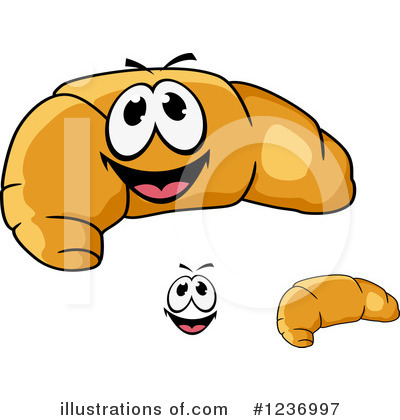 Royalty-Free (RF) Croissant Clipart Illustration by Vector Tradition SM - Stock Sample #1236997