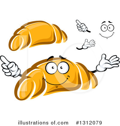 Royalty-Free (RF) Croissant Clipart Illustration by Vector Tradition SM - Stock Sample #1312079