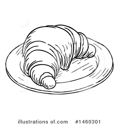 Royalty-Free (RF) Croissant Clipart Illustration by AtStockIllustration - Stock Sample #1460301